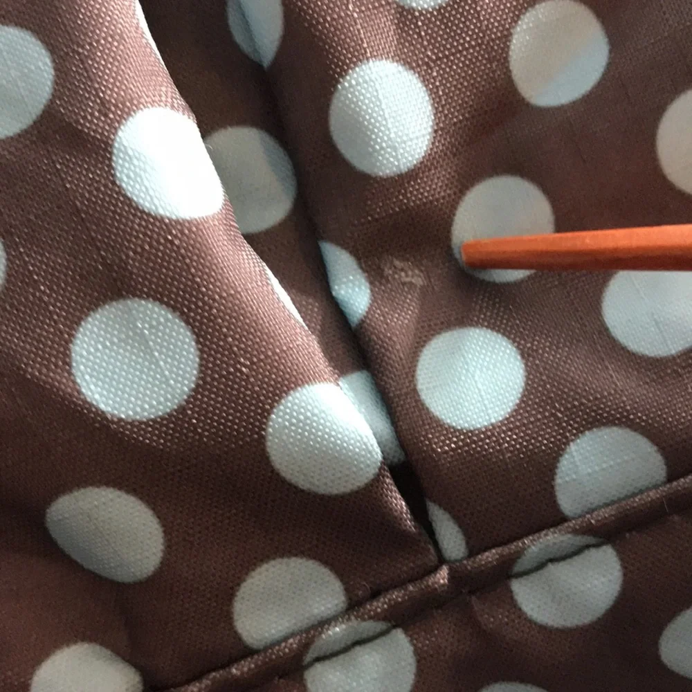LeSportsac Brand Polka Dot Brown & Baby Blue Bag Purse
